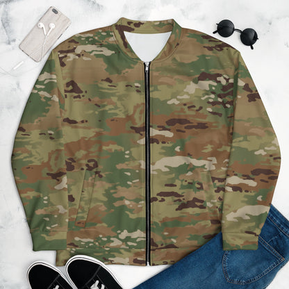 American Operational Camouflage Pattern (OCP) CAMO Bomber Jacket - XS - Unisex