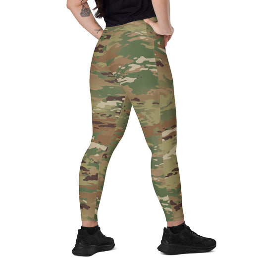 American Operational Camouflage Pattern (OCP) CAMO Leggings with pockets - 2XS - Womens With Pockets