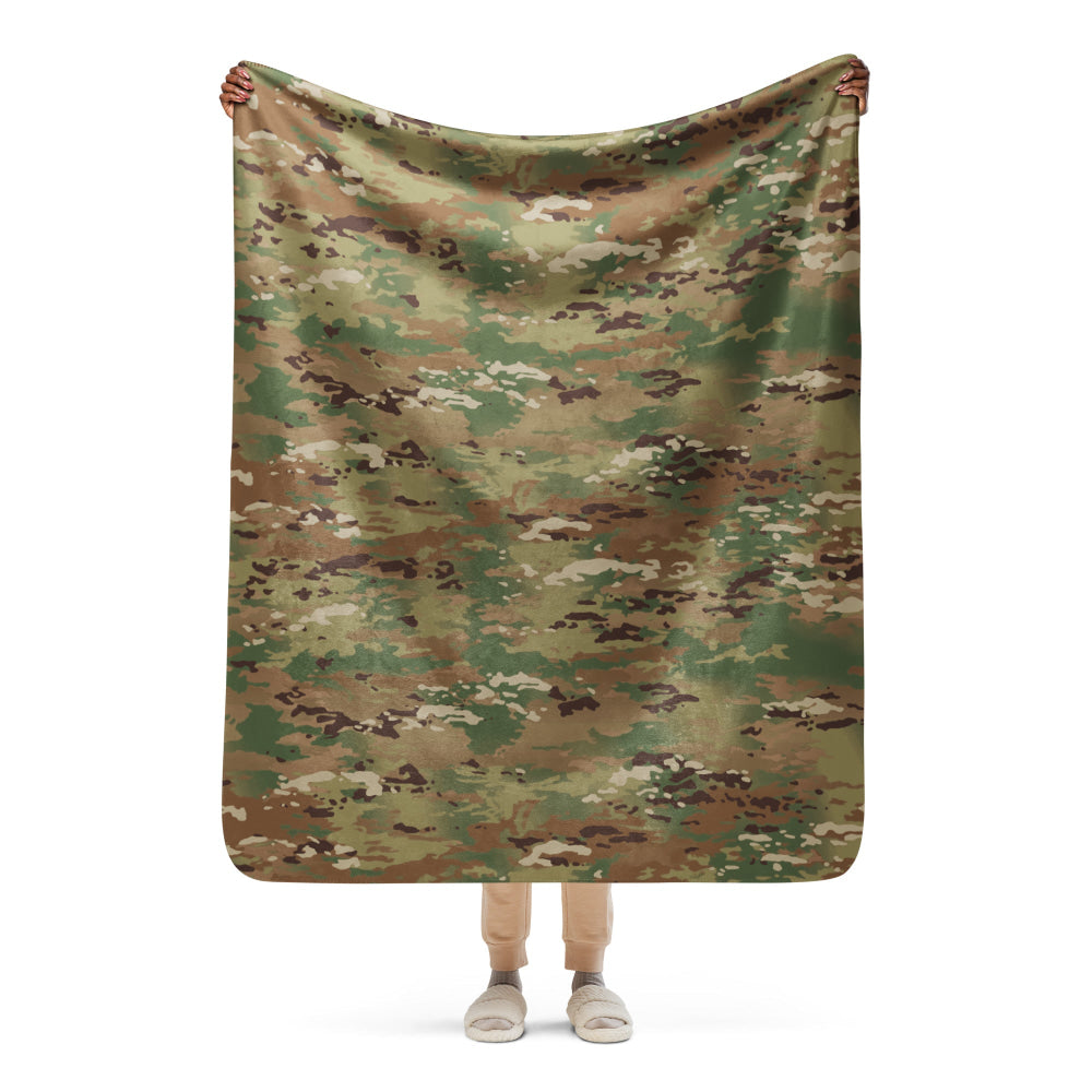 American Operational Camouflage Pattern (OCP) CAMO Sherpa blanket - 50″×60″ - Blanket