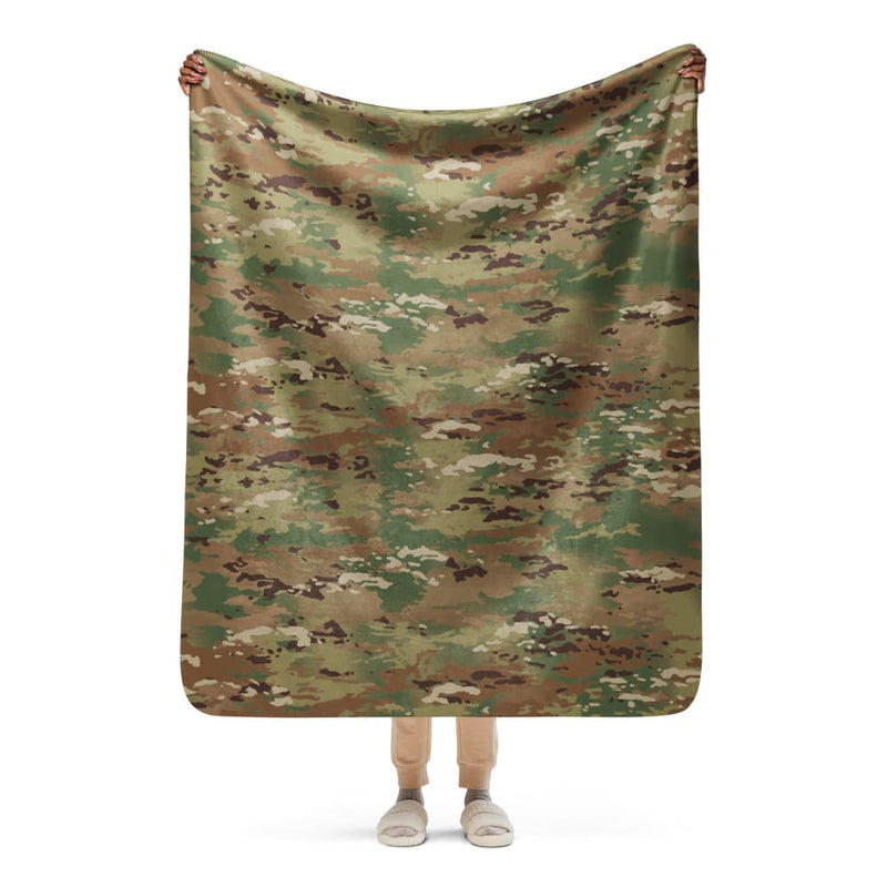 American Operational Camouflage Pattern (OCP) CAMO Sherpa blanket - 50″×60″