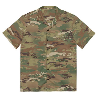 American Operational Camouflage Pattern (OCP) CAMO Unisex button shirt - 2XS - Button Shirt