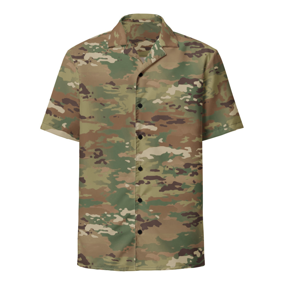 American Operational Camouflage Pattern (OCP) CAMO Unisex button shirt - Button Shirt