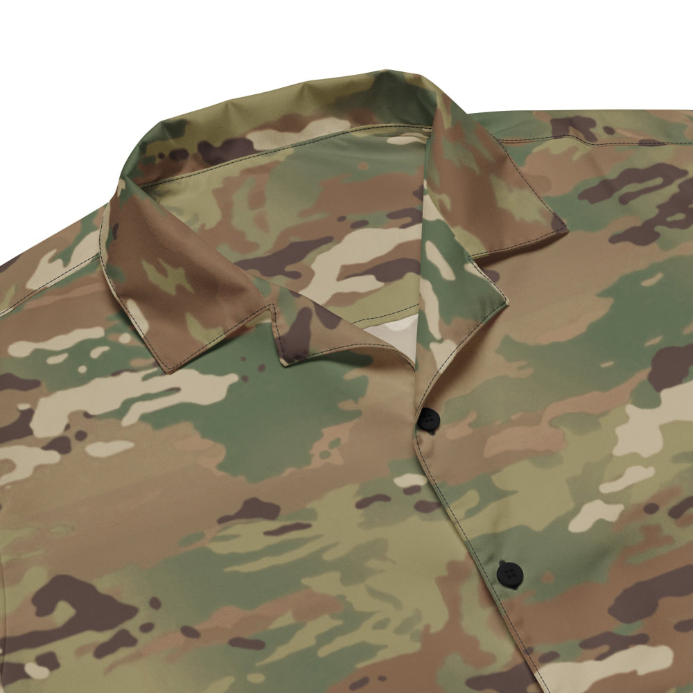 American Operational Camouflage Pattern (OCP) CAMO Unisex button shirt - Button Shirt