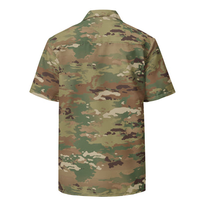 American Operational Camouflage Pattern (OCP) CAMO Unisex button shirt - Button Shirt