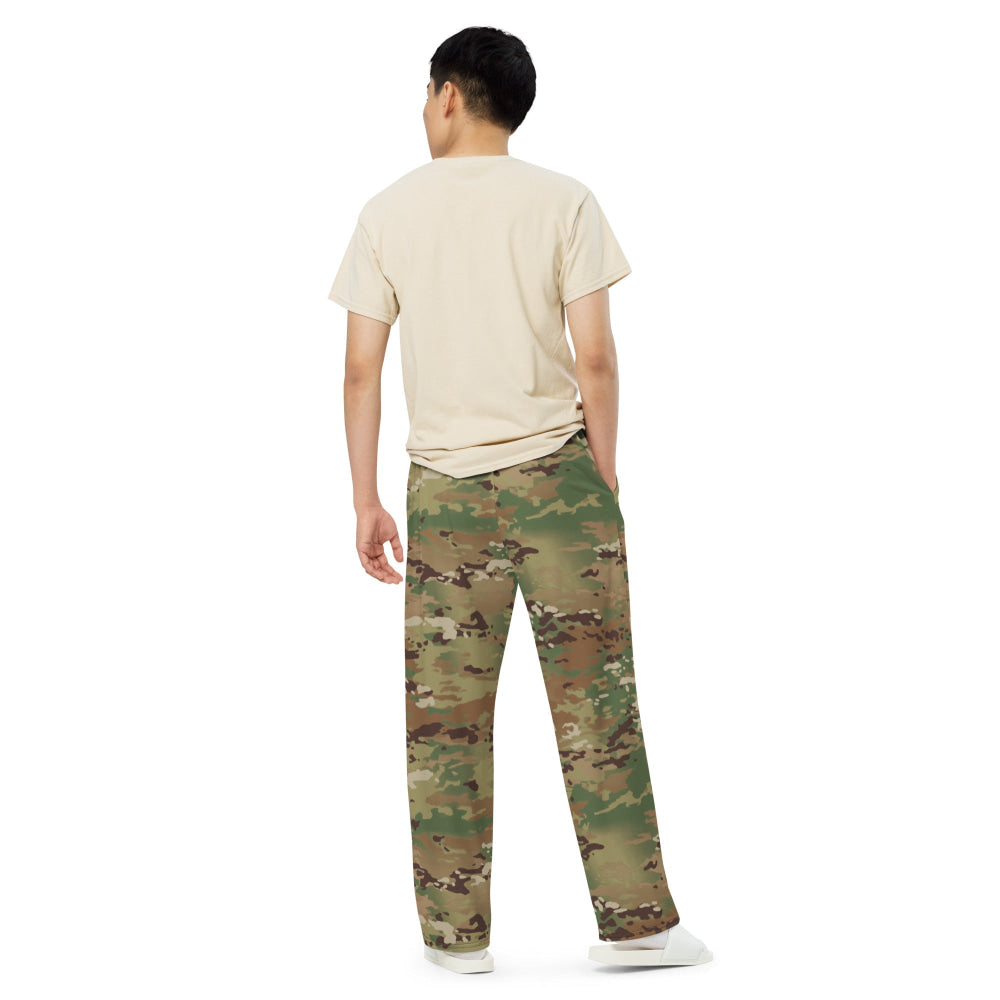 American Operational Camouflage Pattern (OCP) CAMO unisex wide-leg pants - Unisex Wide-Leg Pants