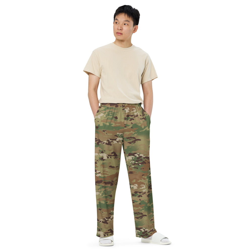 American Operational Camouflage Pattern (OCP) CAMO unisex wide-leg pants - Unisex Wide-Leg Pants