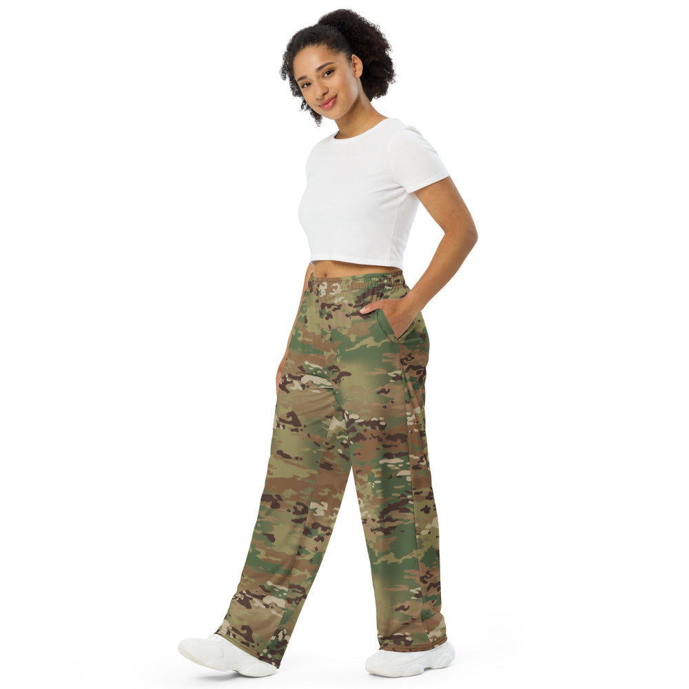 American Operational Camouflage Pattern (OCP) CAMO unisex wide-leg pants - Unisex Wide-Leg Pants