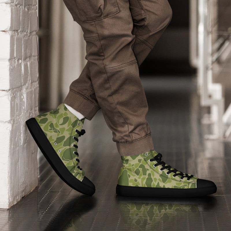 Parachute CAMO Mens High-Top Canvas Shoes - Black / 5
