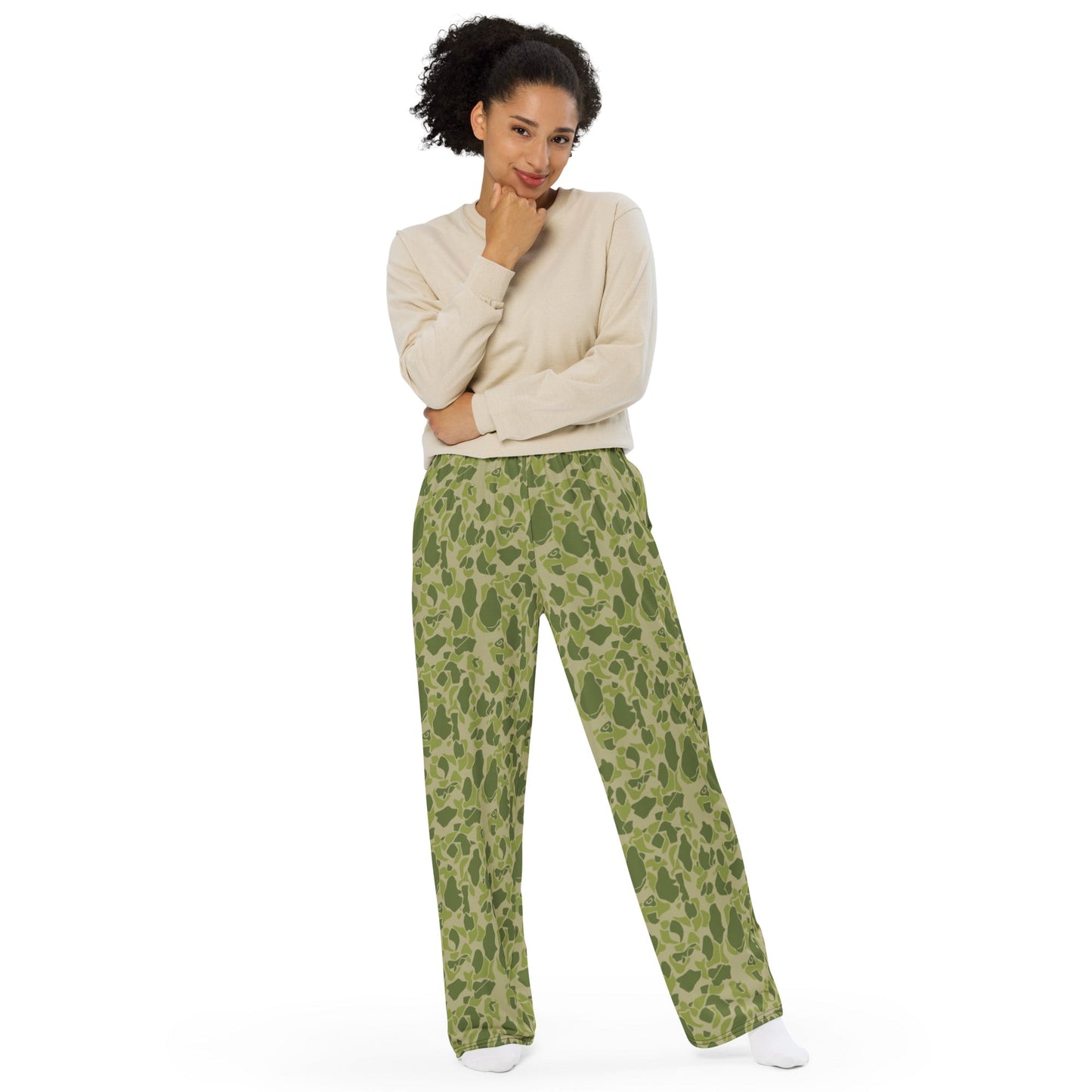 American Parachute CAMO unisex wide-leg pants - Wide-leg Pants