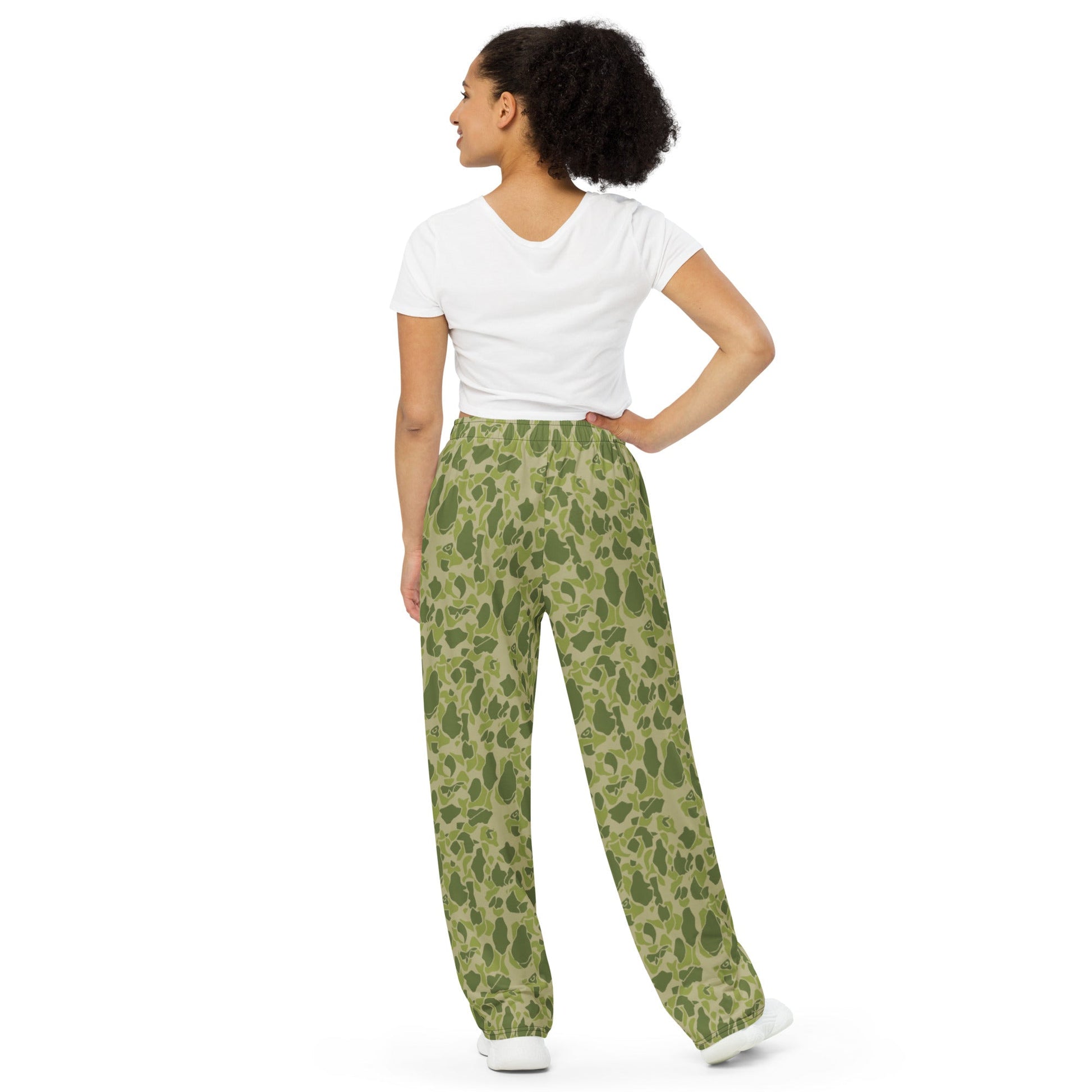 American Parachute CAMO unisex wide-leg pants - Wide-leg Pants