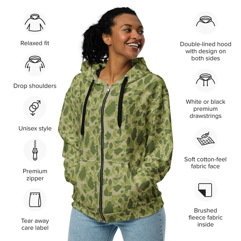 American Parachute CAMO Unisex Zip Hoodie