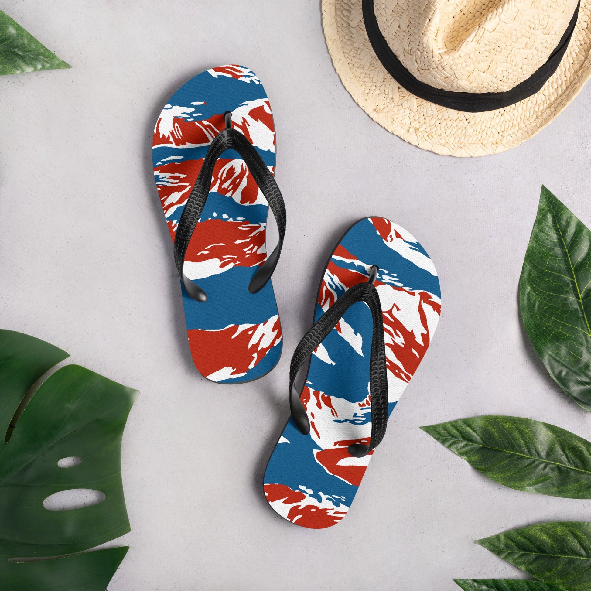 American Patriot Tiger Stripe CAMO Flip-Flops