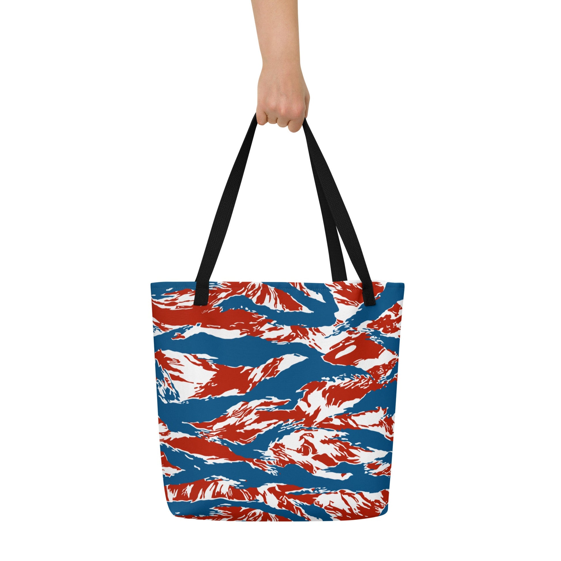 American Patriot Tiger Stripe CAMO Large Tote Bag
