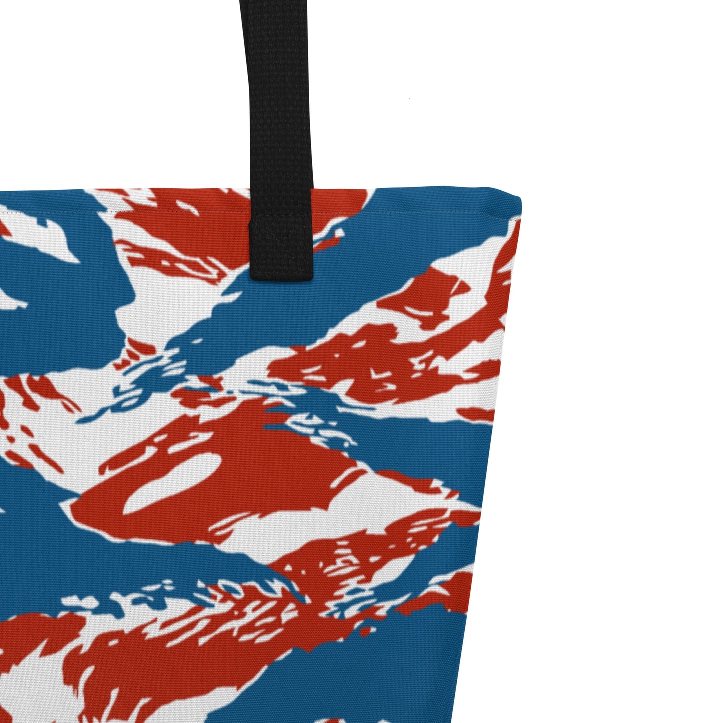 American Patriot Tiger Stripe CAMO Large Tote Bag