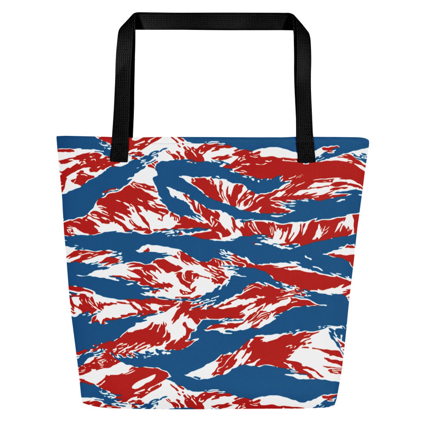American Patriot Tiger Stripe CAMO Large Tote Bag