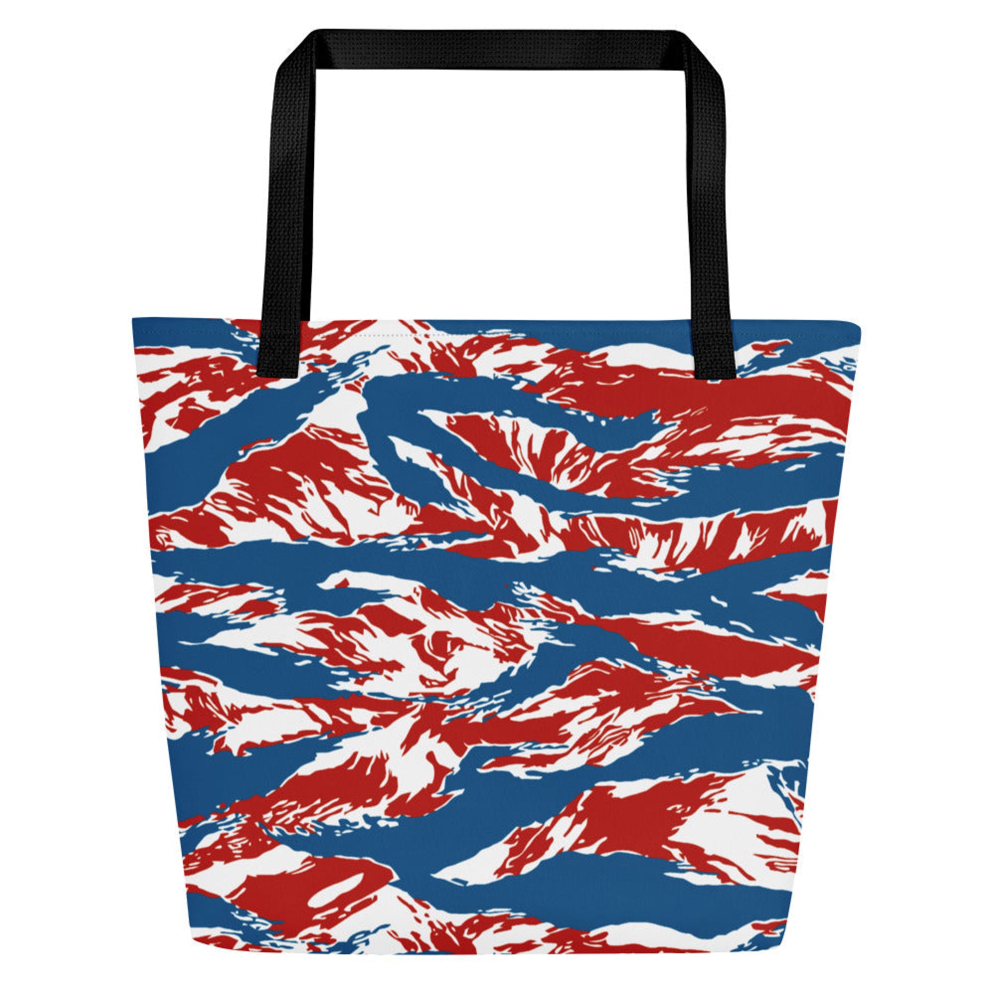 American Patriot Tiger Stripe CAMO Large Tote Bag