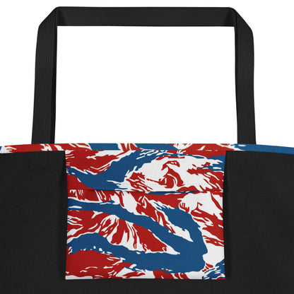 American Patriot Tiger Stripe CAMO Large Tote Bag