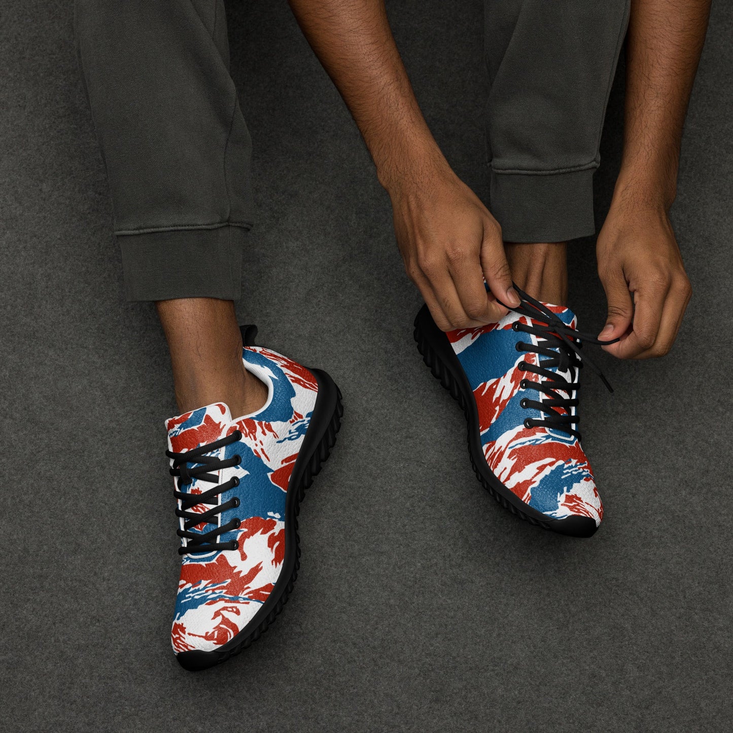 American Patriot Tiger Stripe CAMO Mens Athletic Shoes