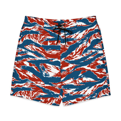 American Patriot Tiger Stripe CAMO Men’s Board Shorts - Black / XS