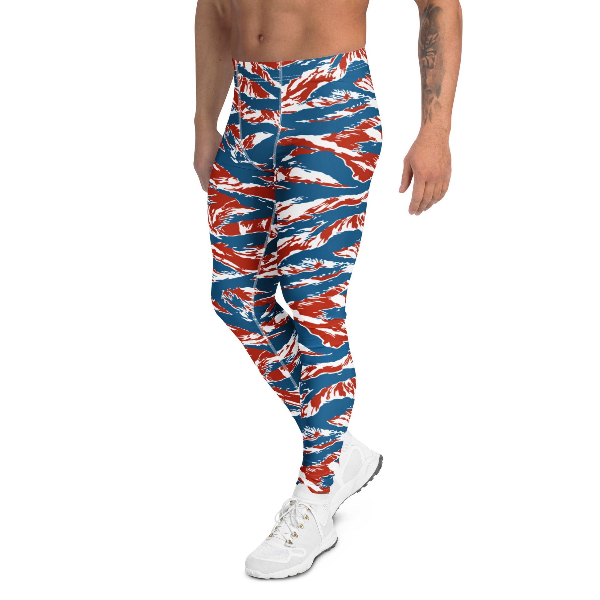 American Patriot Tiger Stripe CAMO Mens Leggings