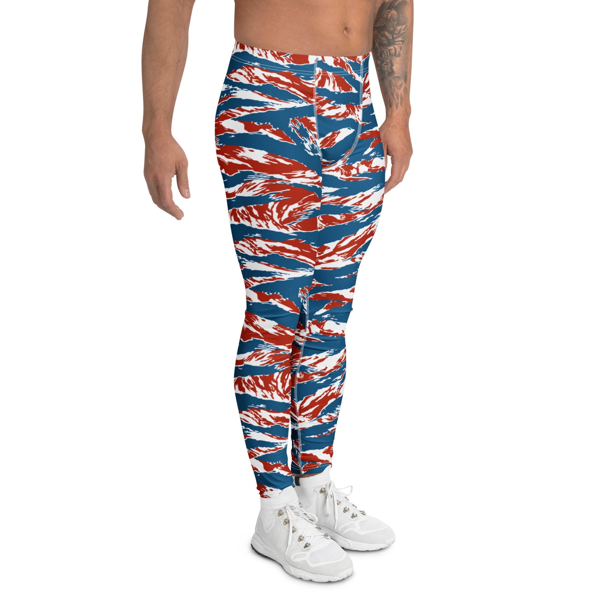 American Patriot Tiger Stripe CAMO Mens Leggings