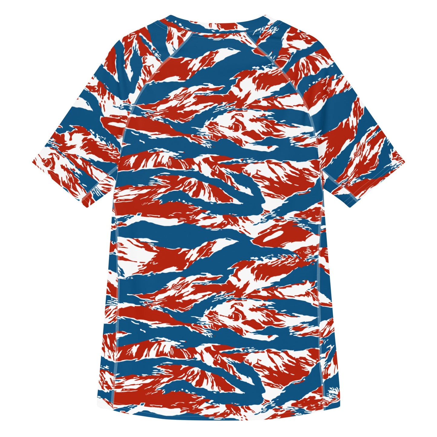 American Patriot Tiger Stripe CAMO Mens Short-Sleeve Rash Guard