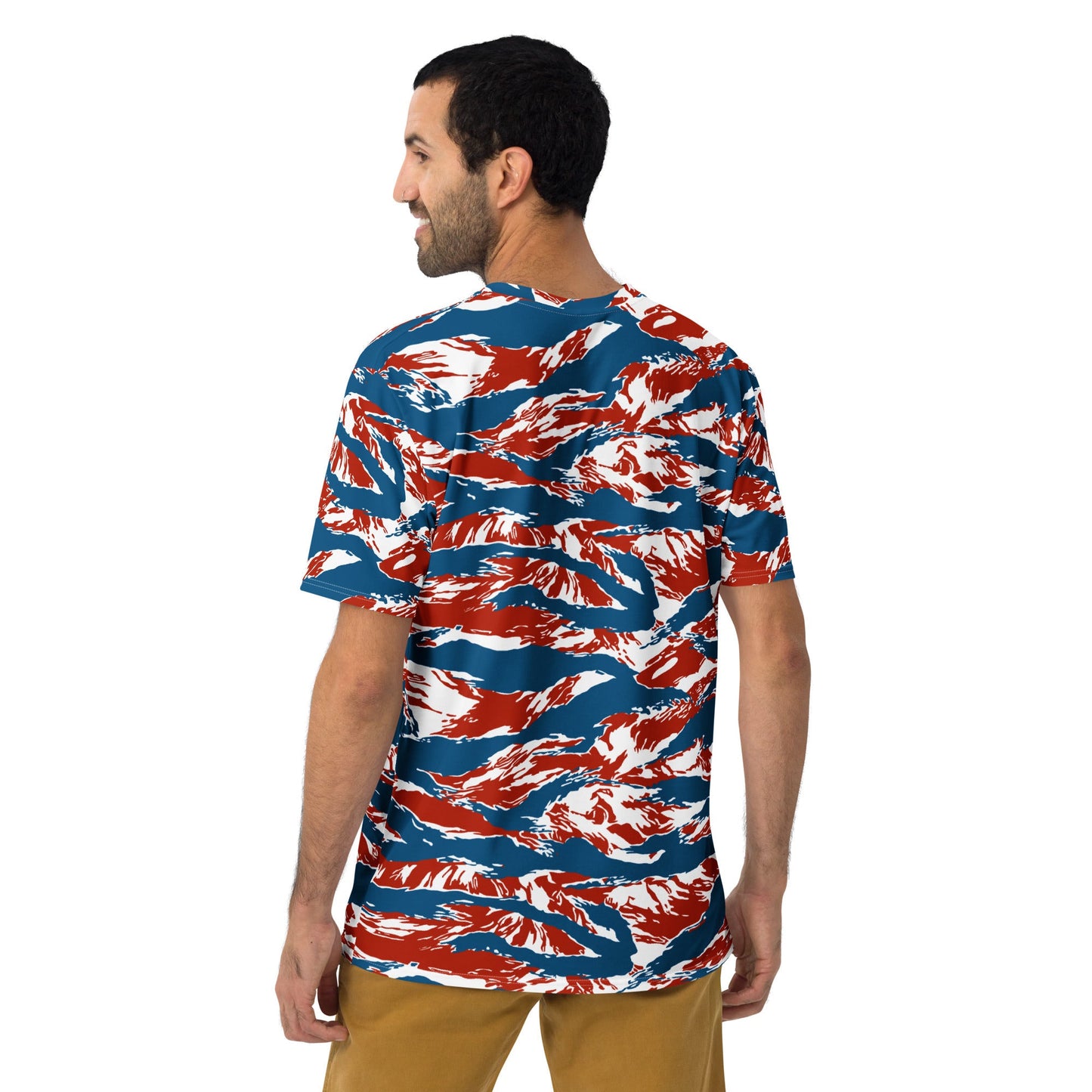 American Patriot Tiger Stripe CAMO Mens T-Shirt