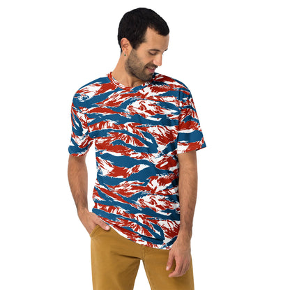 American Patriot Tiger Stripe CAMO Mens T-Shirt