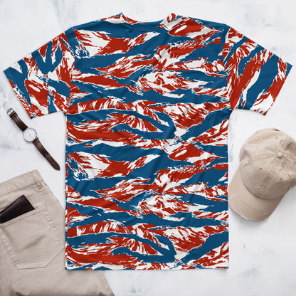 American Patriot Tiger Stripe CAMO Mens T-Shirt