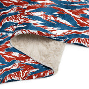 Tiger Stripe Patriot CAMO Sherpa Blanket