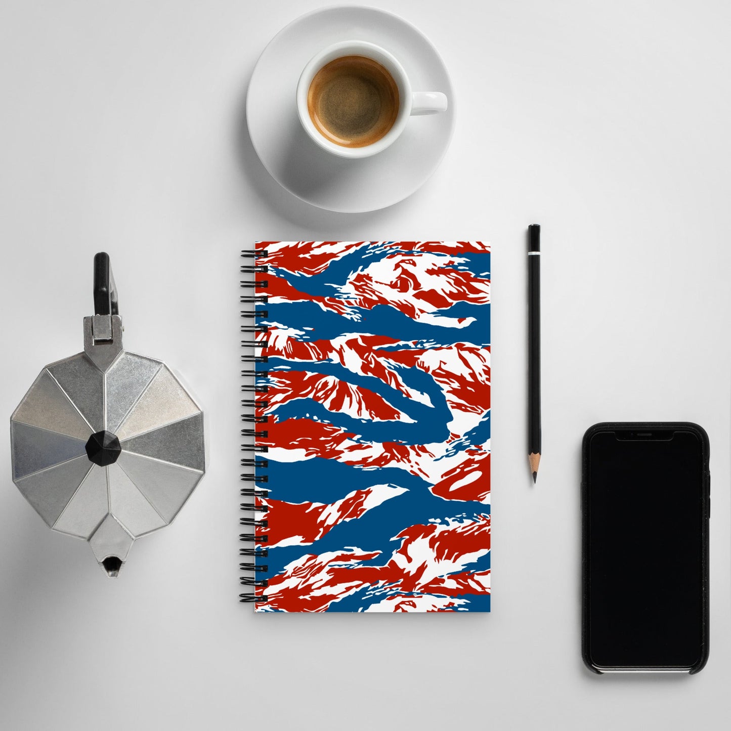 American Patriot Tiger Stripe CAMO Spiral Notebook