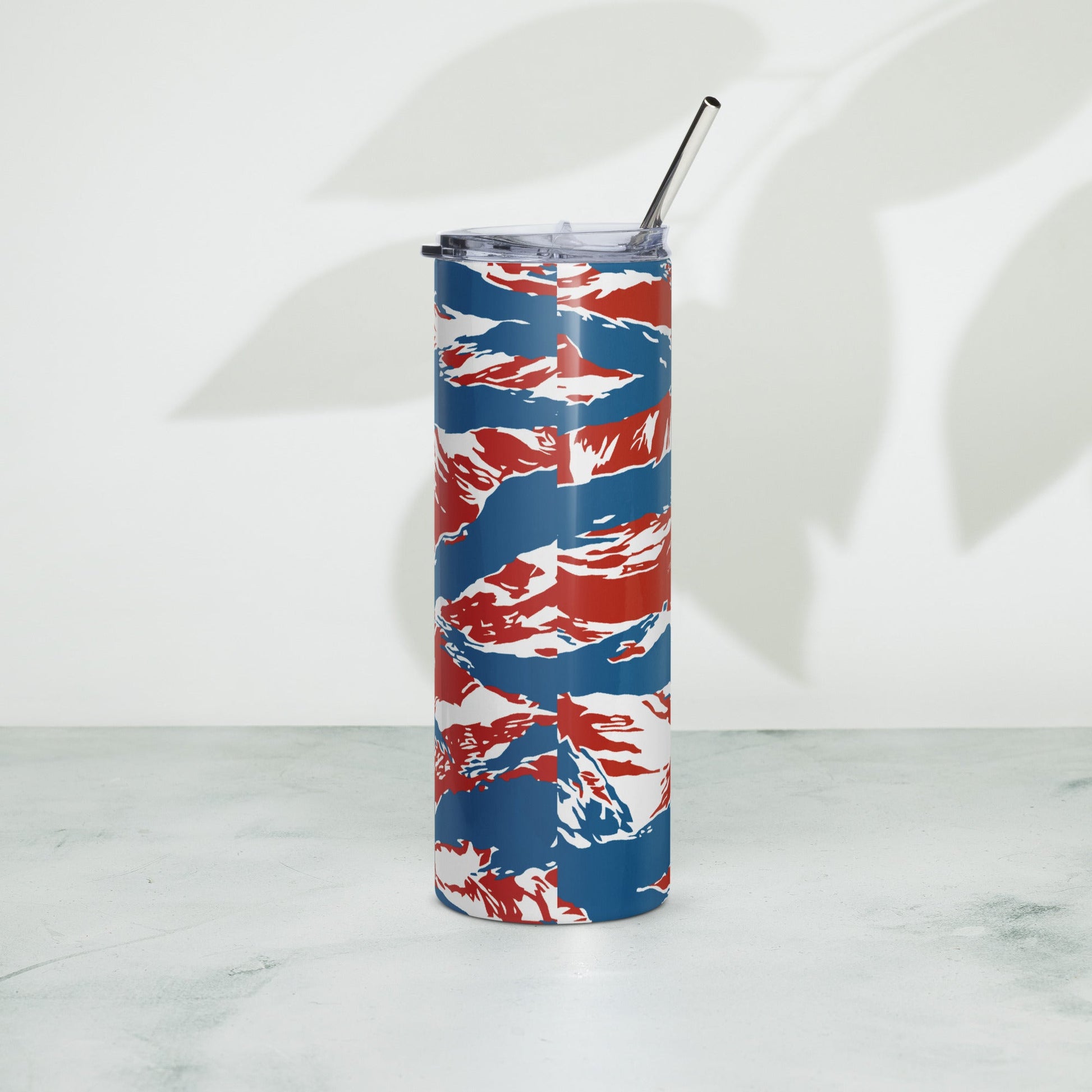 American Patriot Tiger Stripe CAMO Stainless Steel Tumbler