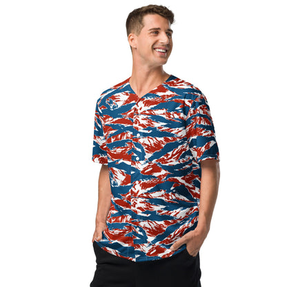American Patriot Tiger Stripe CAMO Unisex Baseball Jersey