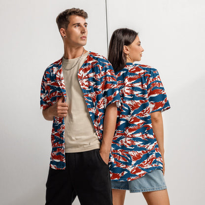 American Patriot Tiger Stripe CAMO Unisex Baseball Jersey - 2XS