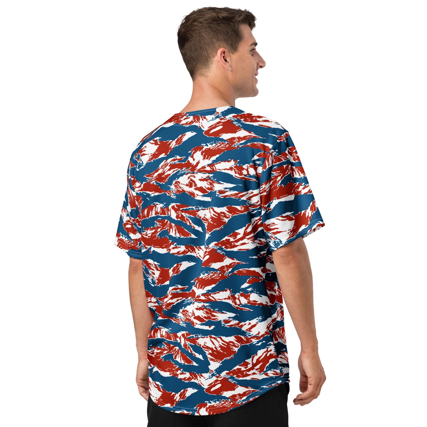 American Patriot Tiger Stripe CAMO Unisex Baseball Jersey