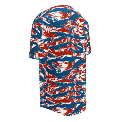 American Patriot Tiger Stripe CAMO Unisex Baseball Jersey