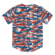 Tiger Stripe Patriot CAMO Unisex Baseball Jersey