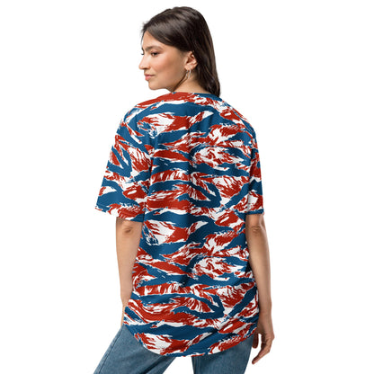 American Patriot Tiger Stripe CAMO Unisex Baseball Jersey