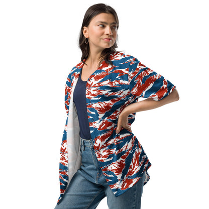 American Patriot Tiger Stripe CAMO Unisex Baseball Jersey