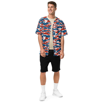 American Patriot Tiger Stripe CAMO Unisex Baseball Jersey