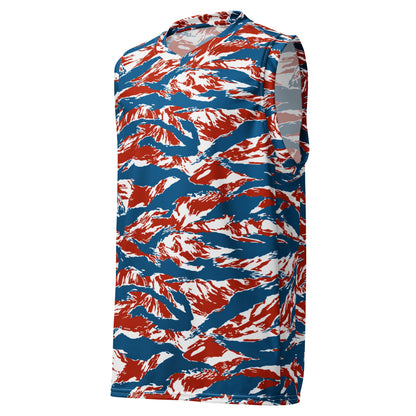 American Patriot Tiger Stripe CAMO Unisex Basketball Jersey