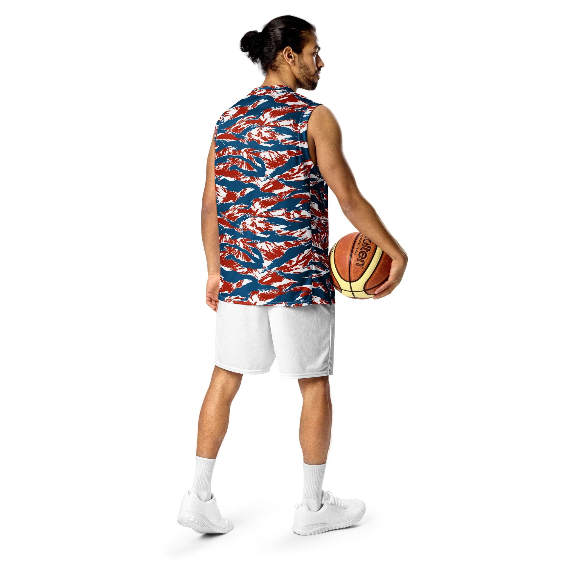 American Patriot Tiger Stripe CAMO Unisex Basketball Jersey
