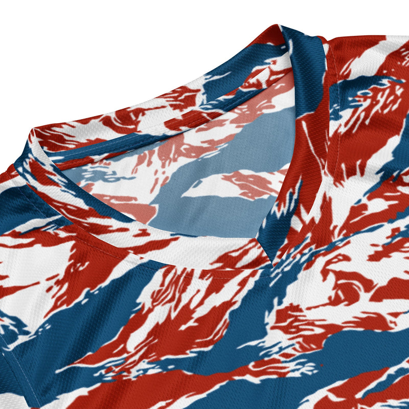 Tiger Stripe Patriot CAMO Unisex Basketball Jersey