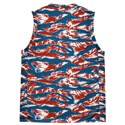 American Patriot Tiger Stripe CAMO Unisex Basketball Jersey
