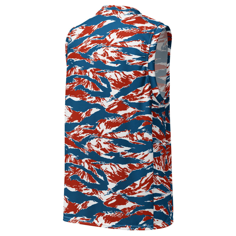 Tiger Stripe Patriot CAMO Unisex Basketball Jersey