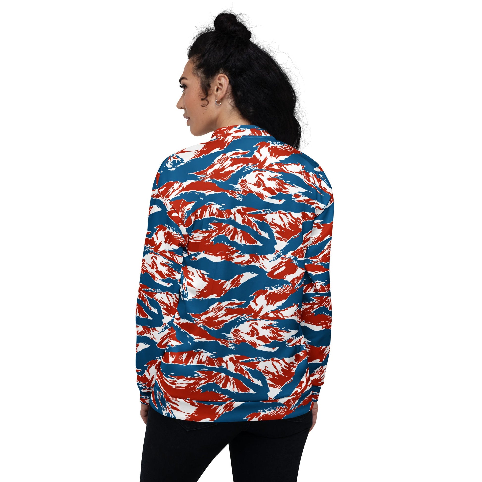 American Patriot Tiger Stripe CAMO Unisex Bomber Jacket