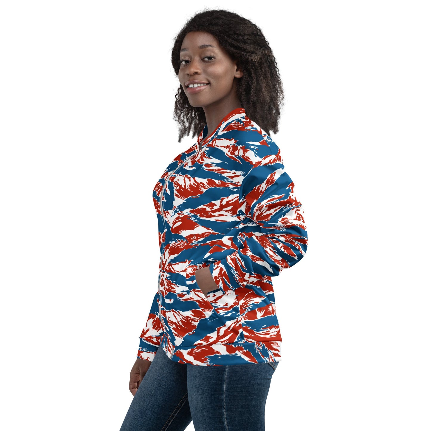 American Patriot Tiger Stripe CAMO Unisex Bomber Jacket
