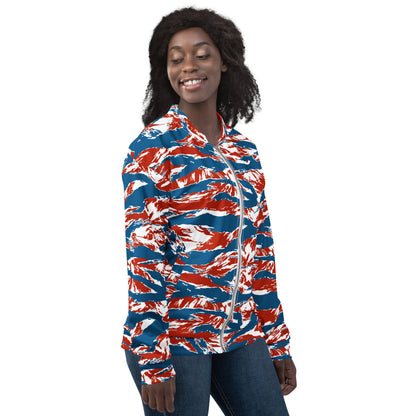 American Patriot Tiger Stripe CAMO Unisex Bomber Jacket
