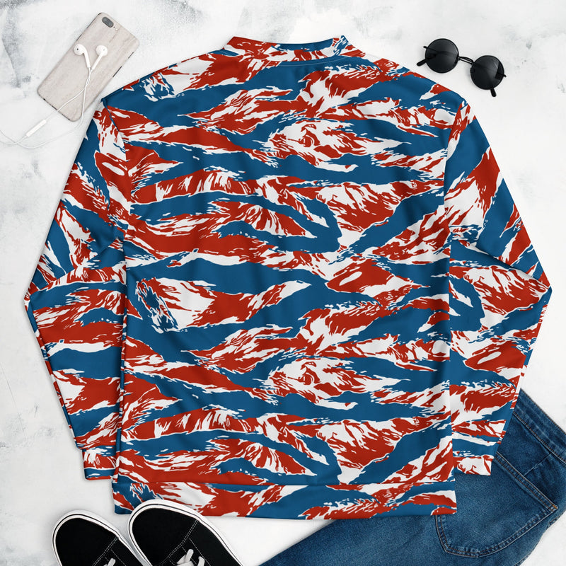 Tiger Stripe Patriot CAMO Unisex Bomber Jacket
