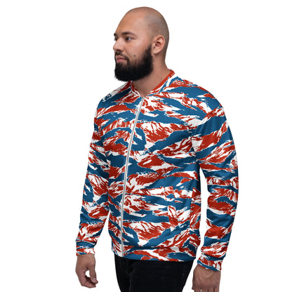 American Patriot Tiger Stripe CAMO Unisex Bomber Jacket